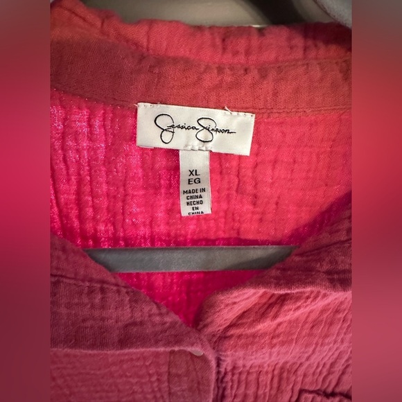 Jessica Simpson Button Up Blouse Size XL - Picture 5 of 7
